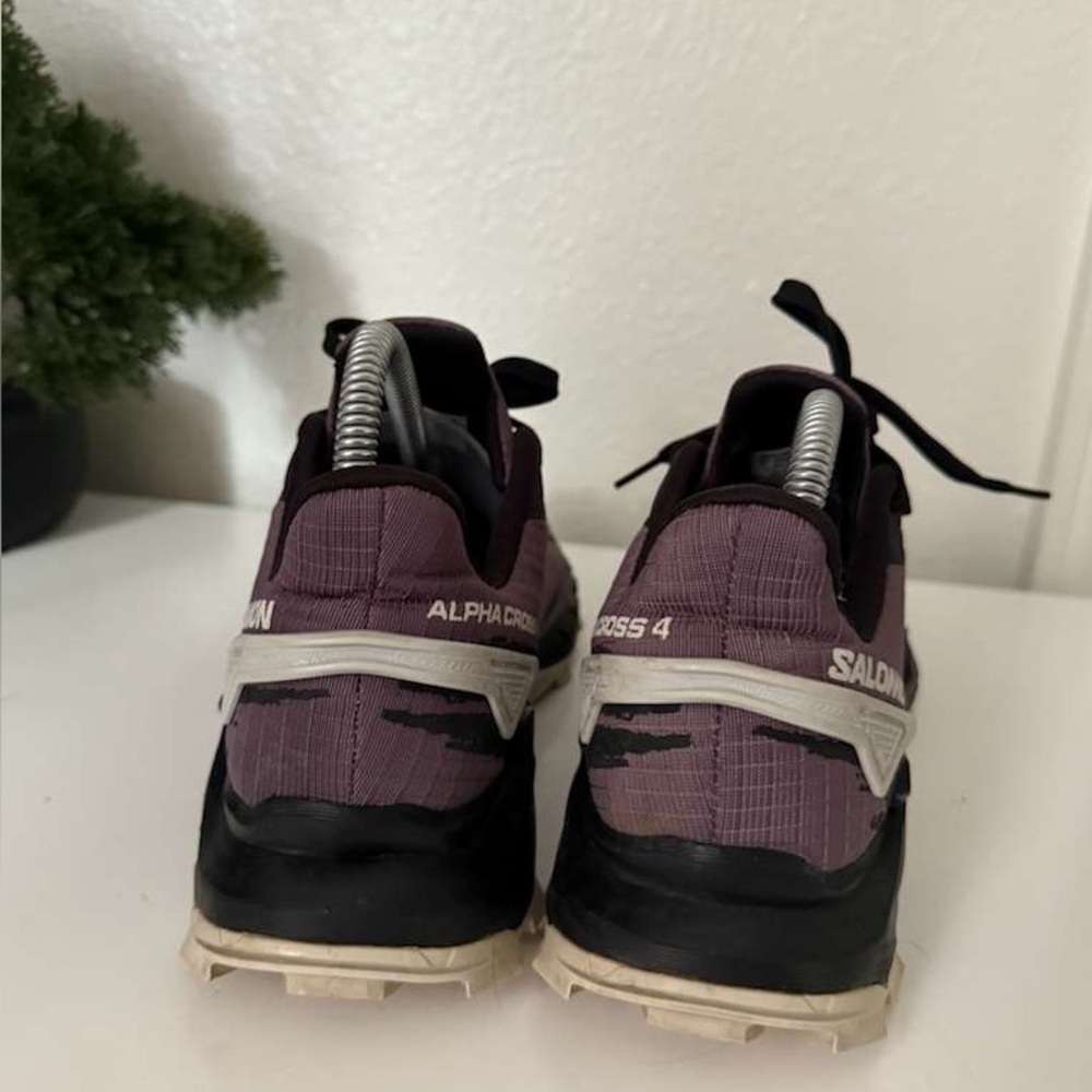Salomon Purple and Black Athletic Shoes - Picture 4 of 8